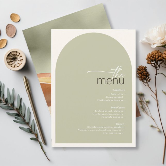 Carte Desert Vibes Paysage Mariage Sage ID1019 (Créateur téléchargé)