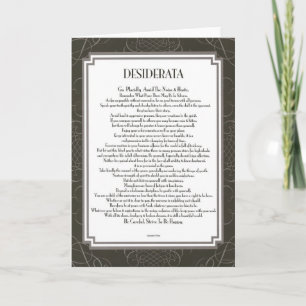 Carte DESIDERATA