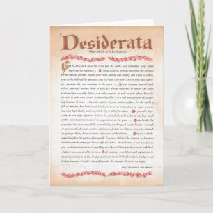 Carte DESIDERATA