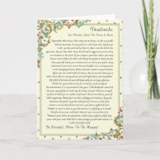 Carte DESIDERATA