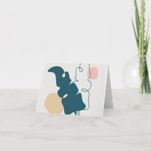 Carte Design à feuilles dorées