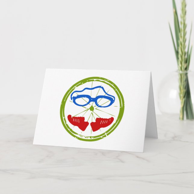 Carte Design artistique cool de triathlon (Devant)