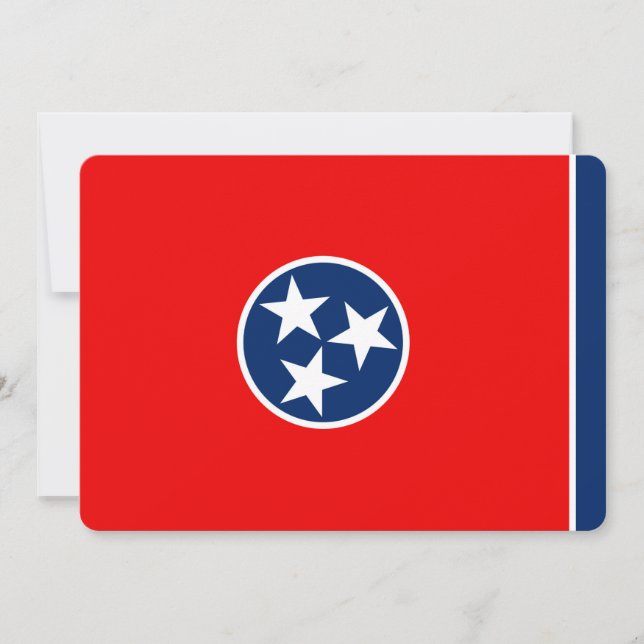 Carte Design du drapeau d'état du Tennessee (Devant)