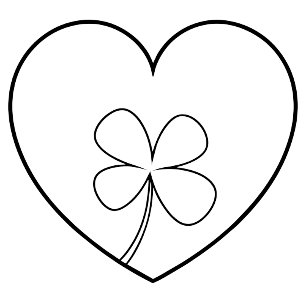 Carte Design élégant en forme de Shamrock pour St. Patri