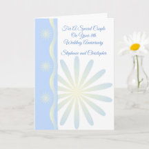 Design floral Personnalisé 8e anniversaire Mariage