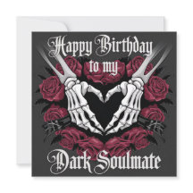 Design gothique d'anniversaire pour votre âme somb
