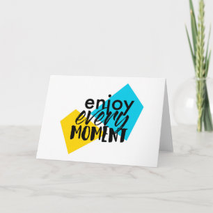 Carte Design graphique moderne et amusant "Profitez de c