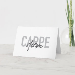 Carte Design moderne, simple, urbain, cool Carpe Diem