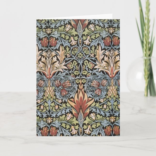 Carte Design Snakeshead par William Morris (Devant)