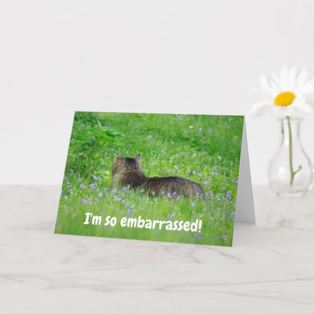 Carte Désolé D'Avoir Manqué Votre Anniversaire (Petite plante)