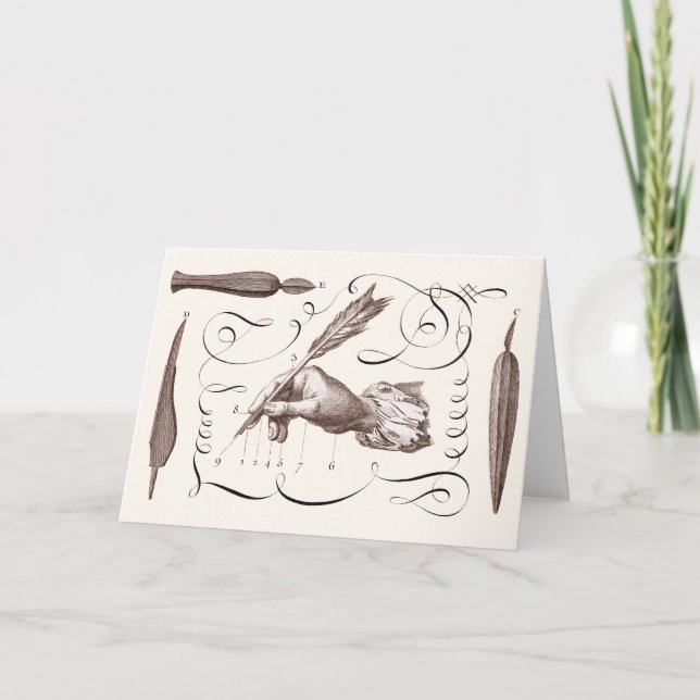 Carte Désolé d'avoir mis si longtemps à écrire - Antique (Devant)