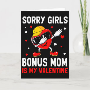 Carte Désolé les filles, bonus Maman est ma Saint-Valent