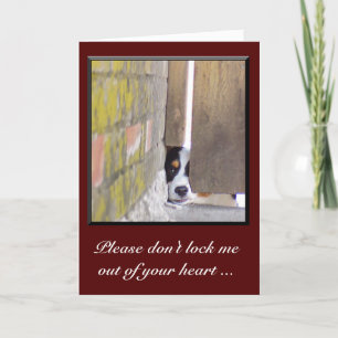 Carte Désolé - Ne me verrouillez pas