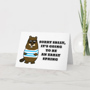 Carte Désolé Sally, début printemps