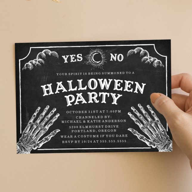Carte d'esprit | Invitation de la fête d'Halloween (Créateur téléchargé)