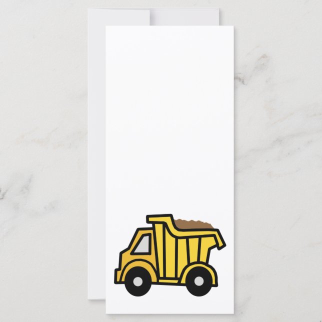 Carte Dessin à clip avec un camion à pompe de constructi (Devant)