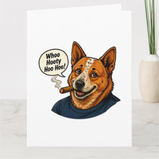 Carte Dessin animé de chien drôle
