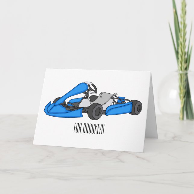 Carte dessin animé de Kart racing (Devant)
