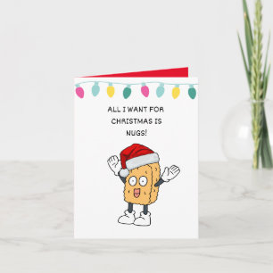 Carte dessin animé humour punny pun Noël coutume