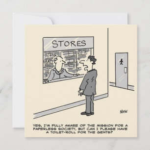 Carte Dessin animé Société sans papier