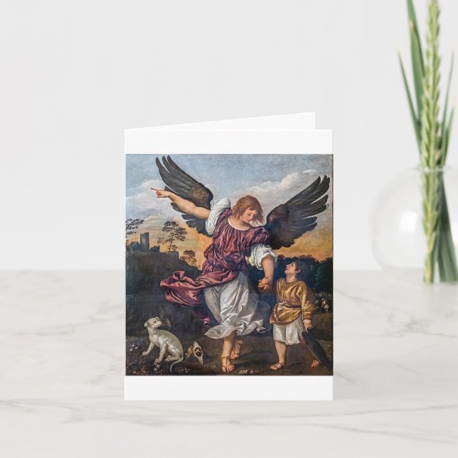 Carte Dessin Archangel Raphael - St Raphael (Devant)