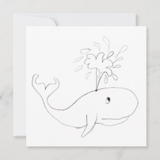 Carte Dessin de baleine pour enfants