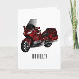 Carte Dessin de moto de tourisme