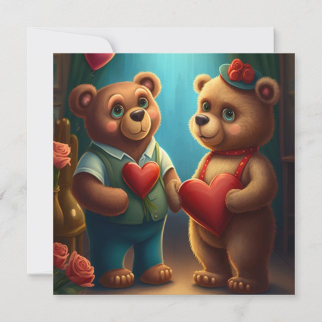 Carte Dessin de Saint Valentin (Devant)