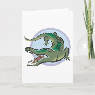 Carte Dessin du cercle du crocodile/alligator