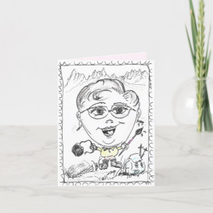 Carte dessin du cousin