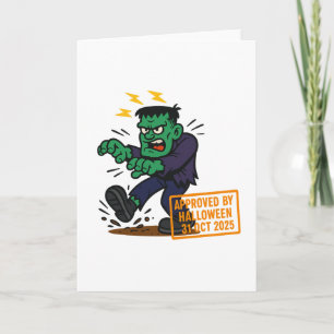 Carte Dessin Frankenstein - Approuvé par Halloween