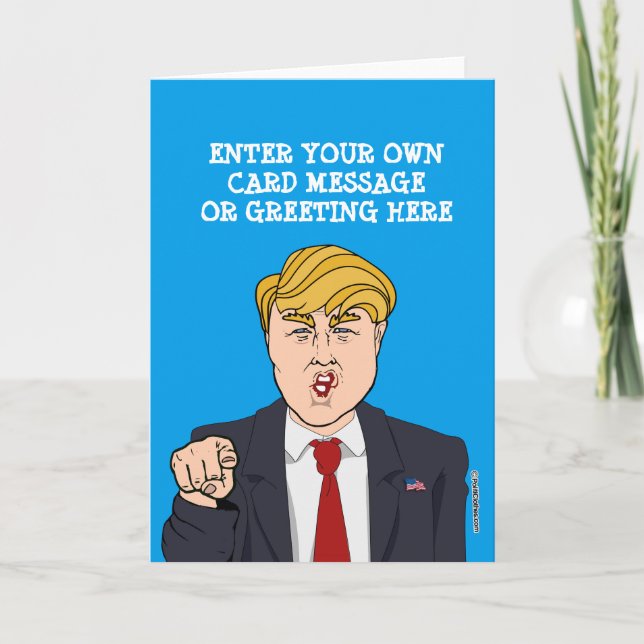 Carte Dessin humoristique de Donald Trump (Devant)