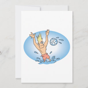 Carte dessin humoristique dude waterpolo