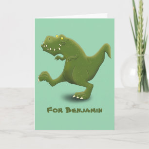Carte Dessin humoristique sur les dinosaures de T rex
