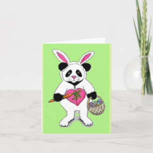 Carte Dessin Panda Easter Bunny