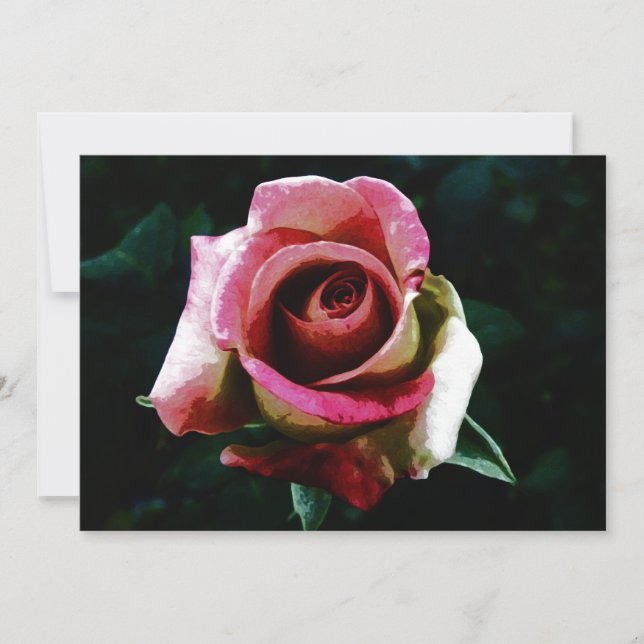 Carte dessin rose (Devant)