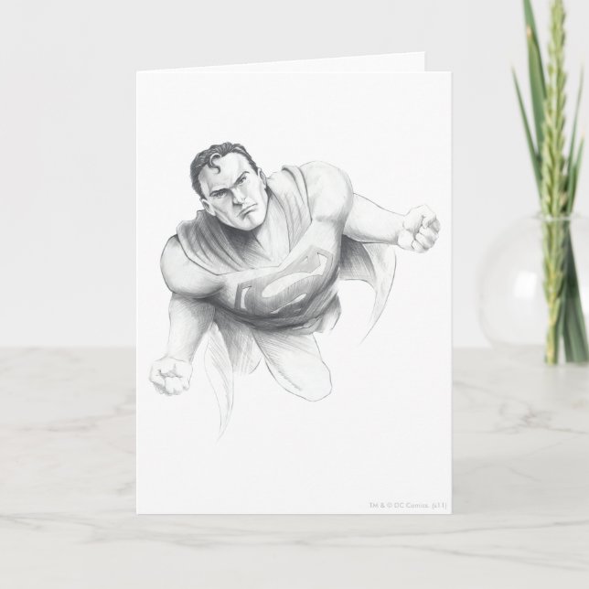 Carte Dessin Superman (Devant)