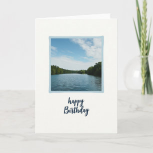 Carte dessinée à la main du lac paisible