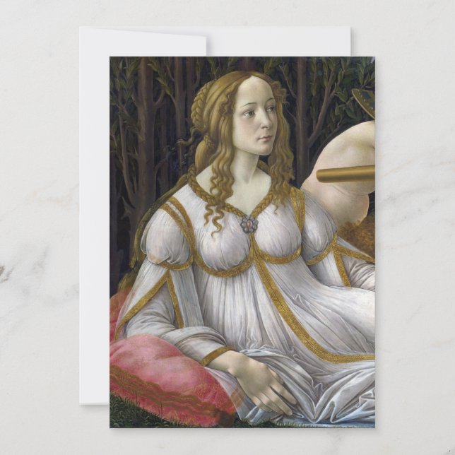 Carte Détail de Vénus, Vénus et Mars par Botticelli (Devant)