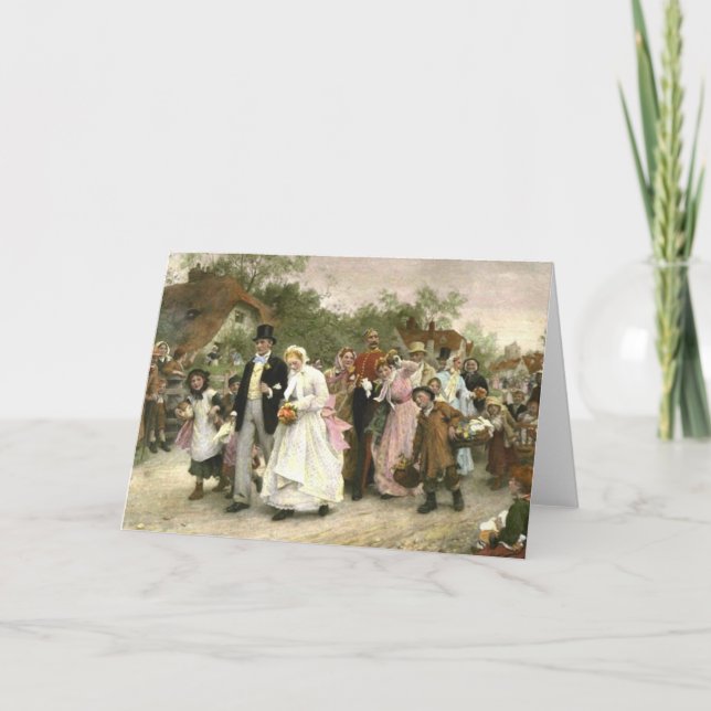 Carte Détail d'un mariage de village par Luc Fildes (Devant)