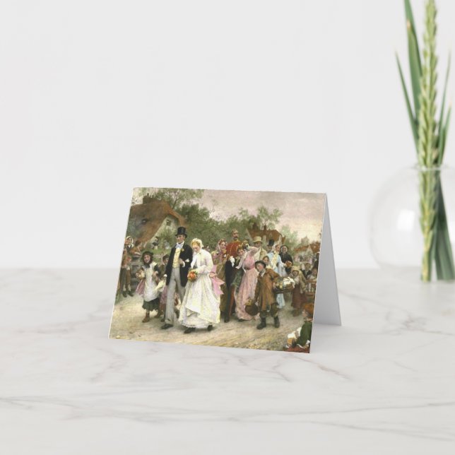 Carte Détail d'un mariage de village par Luc Fildes (Devant)