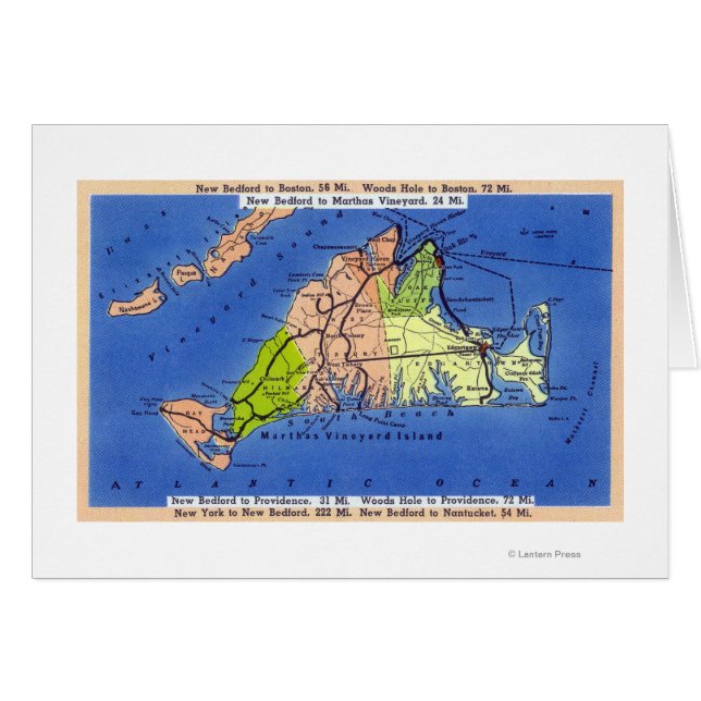 Carte détaillée de l'île (Devant horizontal)