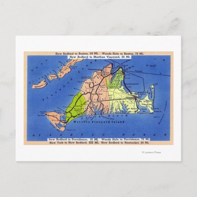 Carte détaillée de l'île (Devant)