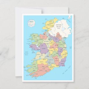 Carte détaillée de l'Irlande