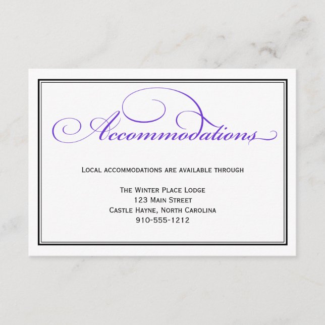Carte détaillée des hébergements pour Mariages de  (Devant)