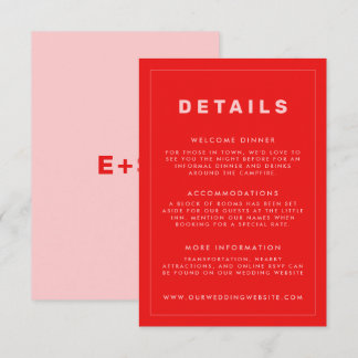 Carte détaillée inspirée Hot Red et Pink Wes Ander