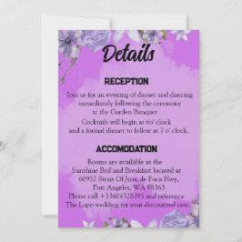 Carte Détails du Mariage de l'écriture