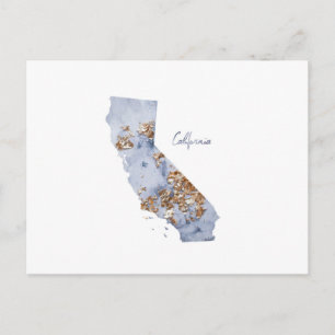 Carte d'état Blue & Gold California