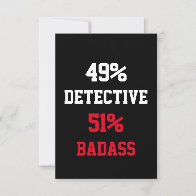 Carte Détective Badass (Devant)
