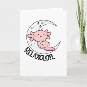 Carte Détente Axolotl Amateurs, Beaux Animaux Détente